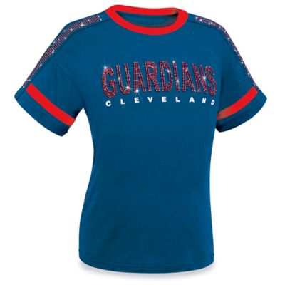 Ladies' MLB Bling T-Shirt - Cleveland Guardians, XL S-26427CLE-X