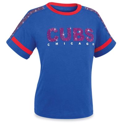 Ladies' MLB Bling T-Shirt - Chicago Cubs, Small S-26427CUB-S