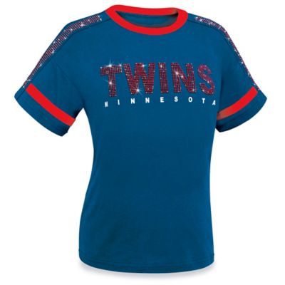 Ladies' MLB Bling T-Shirt - Minnesota Twins, Large S-26427MIN-L