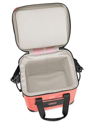 Soft-Sided Cooler - Coral/Black S-26459CORAL - ULINE