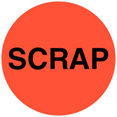  Circle Inventory Control Labels - 