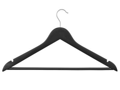 Wood Hangers - Shirt with Bar, Black S-26483BL