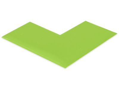 Mighty Line&reg; Deluxe Safety Tape Angles - 6 x 6 x 3", Lime S-26551LIME