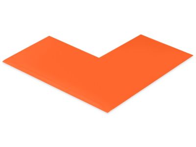 Mighty Line&reg; Deluxe Safety Tape Angles - 6 x 6 x 3", Orange S-26551O