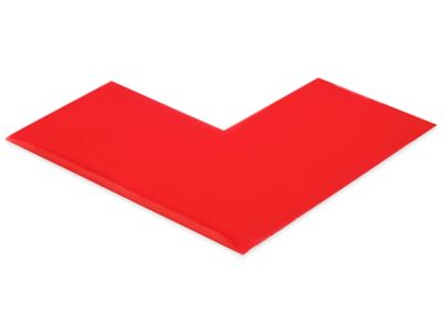 Mighty Line&reg; Deluxe Safety Tape Angles - 6 x 6 x 3", Red S-26551R
