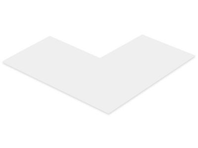 Mighty Line&reg; Deluxe Safety Tape Angles - 6 x 6 x 3", White S-26551W