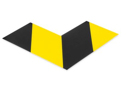 Mighty Line&reg; Deluxe Safety Tape Angles - 6 x 6 x 3", Yellow/Black S-26551Y-B