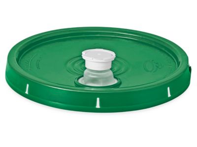 Lid with Spout for 3.5, 5, 6 and 7 Gallon Plastic Pail - Green