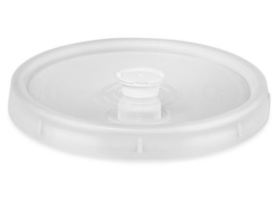 Lid with Spout for 3.5, 5, 6 and 7 Gallon Plastic Pail - Natural