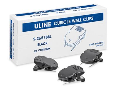 Cubicle Wall Clips - Black S-26578BL
