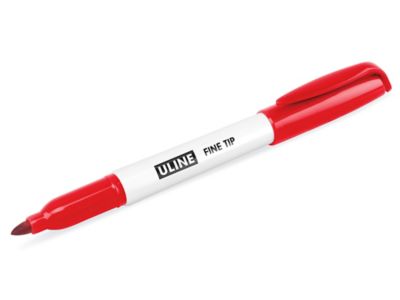 Uline Permanent Markers - Red S-26595R