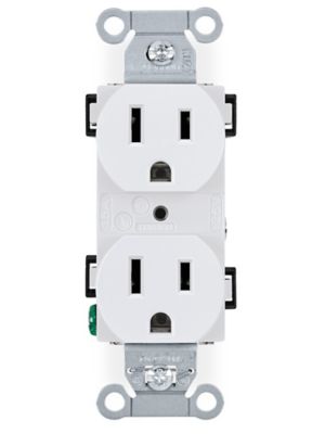 Duplex Receptacle - Commercial Standard, 15A, White S-26613W