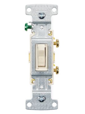 Electrical Switch - Residential Single Pole, 15A, Light Almond S-26617A