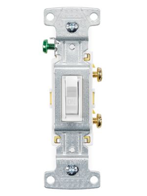 Electrical Switch - Residential Single Pole, 15A, White S-26617W