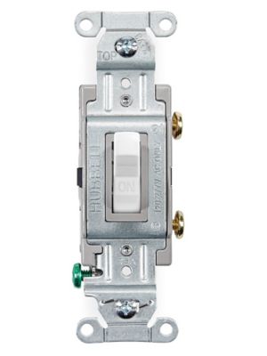 Electrical Switch - Commercial Single Pole, 15A, White S-26619W