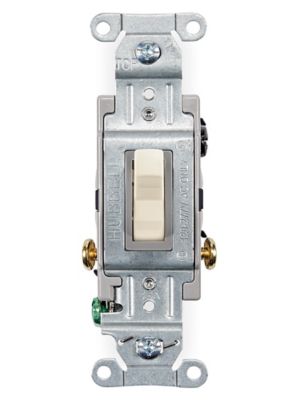Electrical Switch - Commercial 3-Way, 15A, Light Almond S-26620A