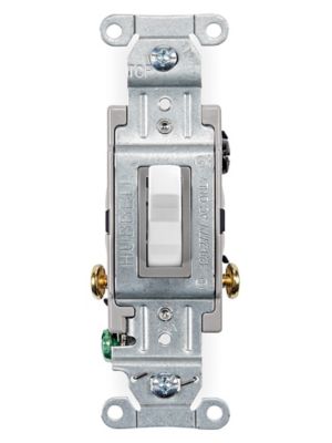 Electrical Switch - Commercial 3-Way, 15A, White S-26620W