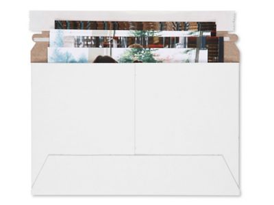 White Side-Loading Self-Seal Stayflats&reg; "B" - 9 x 6" S-2664