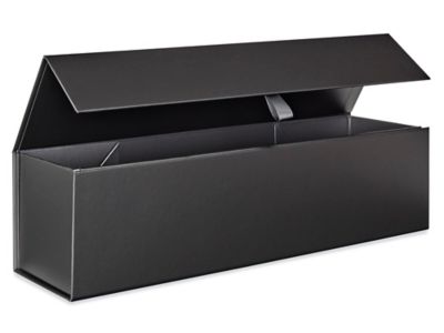 Magnetic Gift Boxes - Matte, 13 1/2 x 3 1/2 x 3 1/2", Black S-26655BL