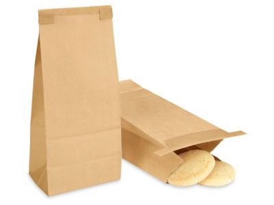Bakery Bags - Plain Front, 3 3/8 x 2 1/2 x 7 3/4", Kraft S-26658