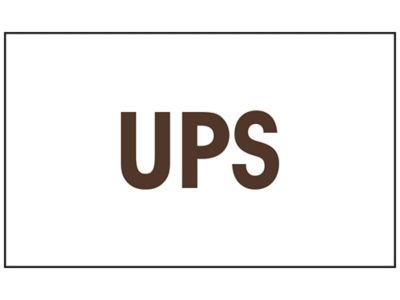 Carrier Shipping Labels - "UPS", 2 x 3" S-26667