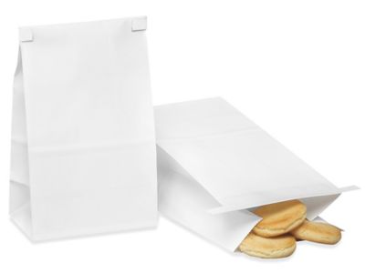 Bakery Bags - Plain Front, 4 3/4 x 3 1/4 x 9", White S-26693