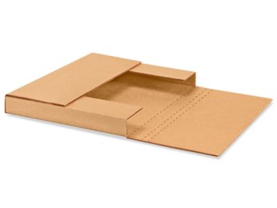 10 1/4 x 8 1/4 x 1" Kraft Easy-Fold Mailers S-2674