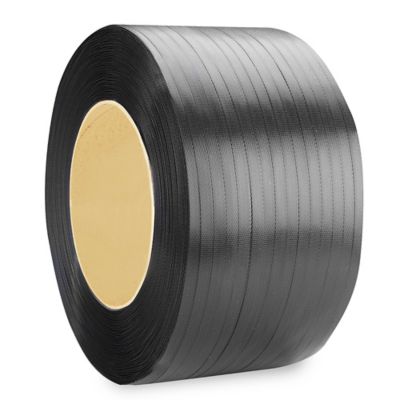 CWC Polypropylene Strapping - 1/2 x .031 x 7200', Black, 16 x 6 Core