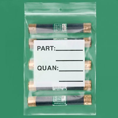 6 x 8" Reclosable Parts Bags - Hang Hole S-2684