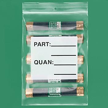 6 x 8" 4 Mil Reclosable Parts Bags - Hang Hole S-2684