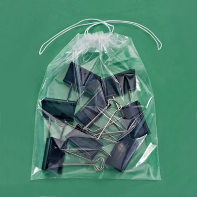 15 x 18 2 Mil Drawstring Bags S-5372 - Uline