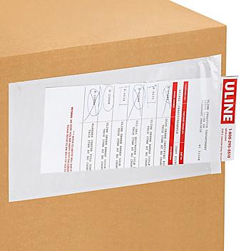 Side Loading Packing List Envelopes - Clear, 6 x 12" S-2723