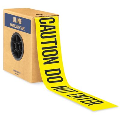Barricade Tape - 3 x 1,000', Caution Do Not Enter S-2745 - Uline