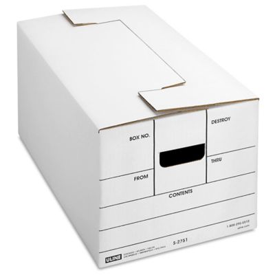 Caja Económica con Tapa para Archivos - 24 x 12 x 10 S-9879 - Uline