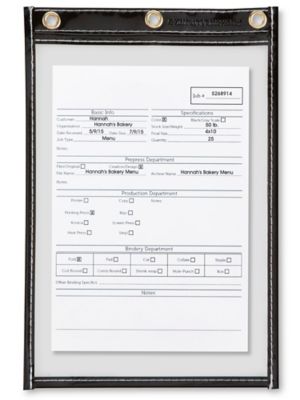  Job Ticket Holders - 6 x 9"