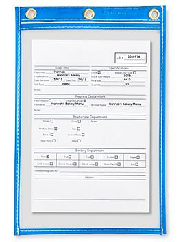 Job Ticket Holders - 6 x 9", Neon Blue S-2760BLU