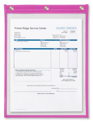 Job Ticket Holders - 9 x 12", Purple S-2761PUR