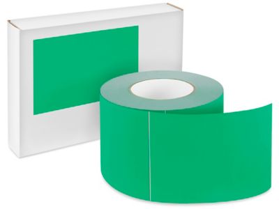 Blank Inventory Rectangle Labels - Kelly Green, 4 x 6
