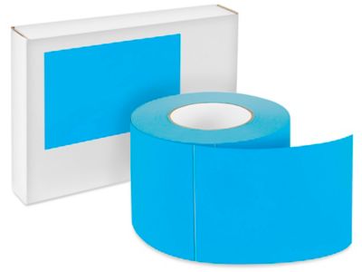 Blank Inventory Rectangle Labels - Light Blue, 4 x 6
