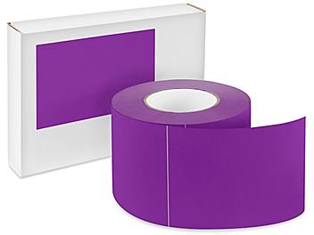 Blank Inventory Rectangle Labels - Purple, 4 x 6" S-2768PUR