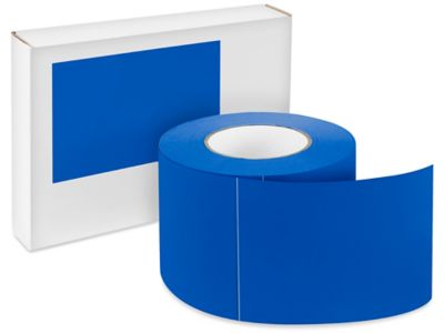 Blank Inventory Rectangle Labels - Royal Blue, 4 x 6