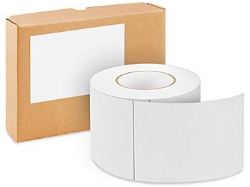 Blank Inventory Rectangle Labels - White, 4 x 6" S-2768W