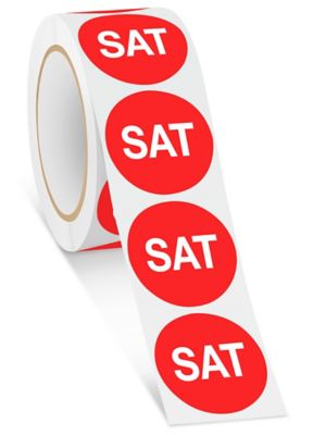 Circle Labels - "SAT", 2" S-2781