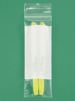 2 Mil White Block Zip Lock Bags in Stock - ULINE