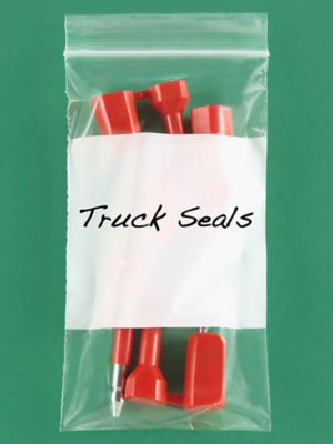 4 x 8" 2 Mil White Block Reclosable Bags S-2823