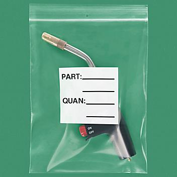 8 x 10" 4 Mil Reclosable Parts Bags - Hang Hole S-2826
