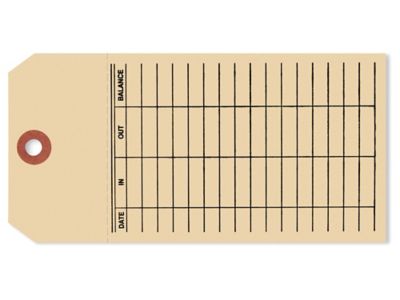 1-Part Stub Style Inventory Tags - Plain, #0000 - 0999 S-2936PLAIN