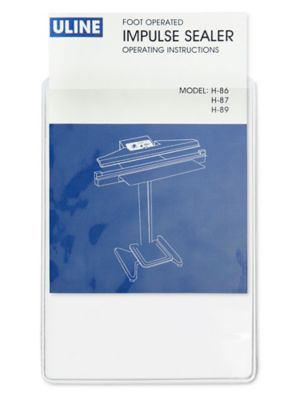 Press-On Vinyl Envelopes - 6 x 9" S-2957