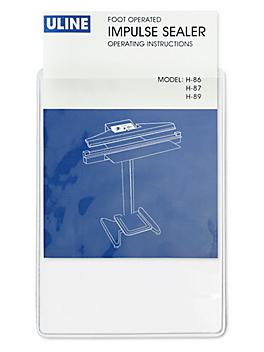 Press-On Vinyl Envelopes - 6 x 9" S-2957