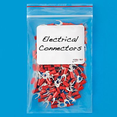 4 x 6" 2 Mil Minigrip&reg; White Block Bags S-295